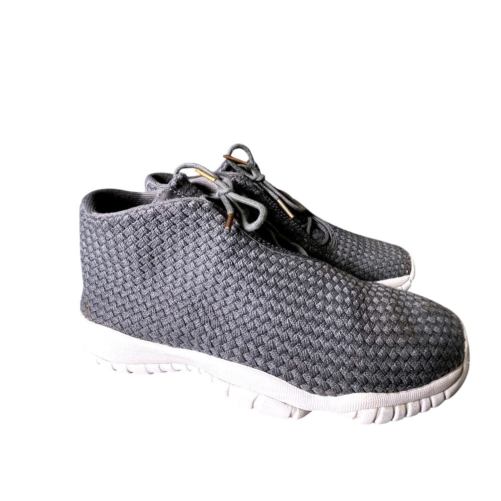 Nike Air Jordan Future BG Basketball Shoes Youth 5.5 Gray Woven Mid Top 656504‎